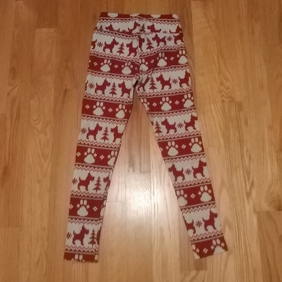 NEW Lularoe Holiday Paw Print Leggings OS - Picture 3 of 3